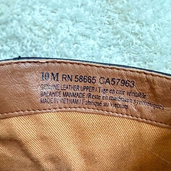 BP leather bootie with stacked heel. Size 10. - Picture 9 of 9